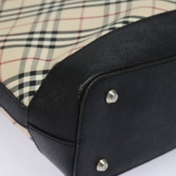 BURBERRY Nova Check Tote Bag Canvas Beige Auth 81323 - Picture 15 of 16